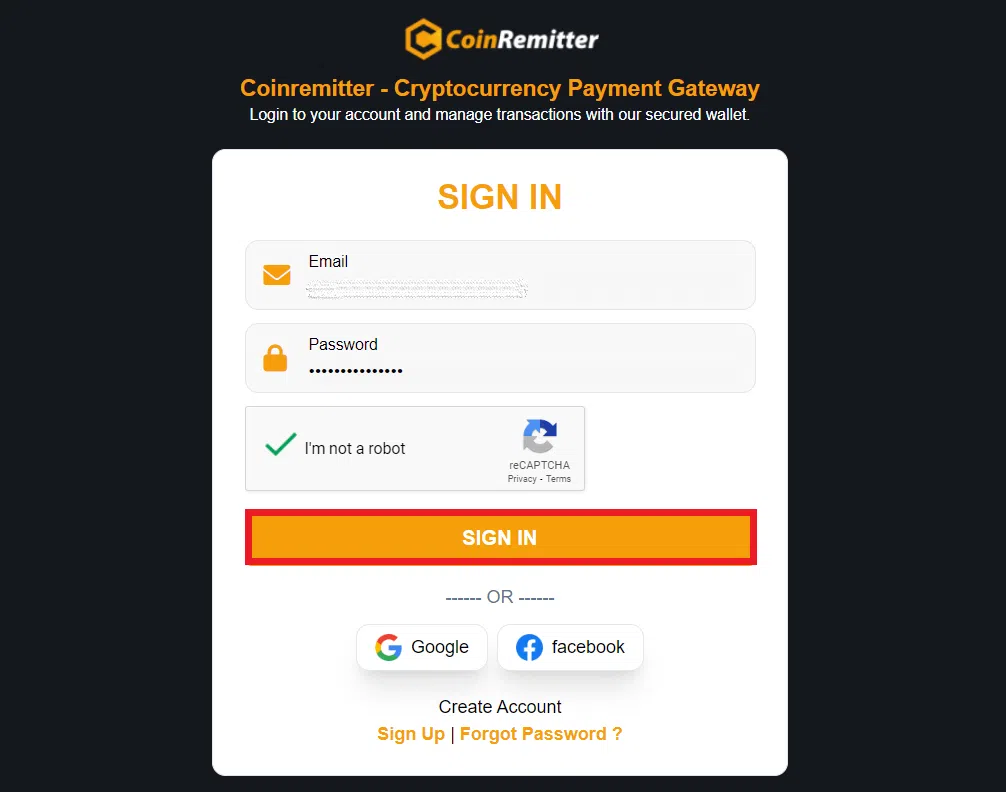 Step 3: Log in to your Account
