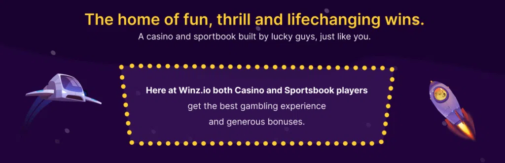 Winz casino features.