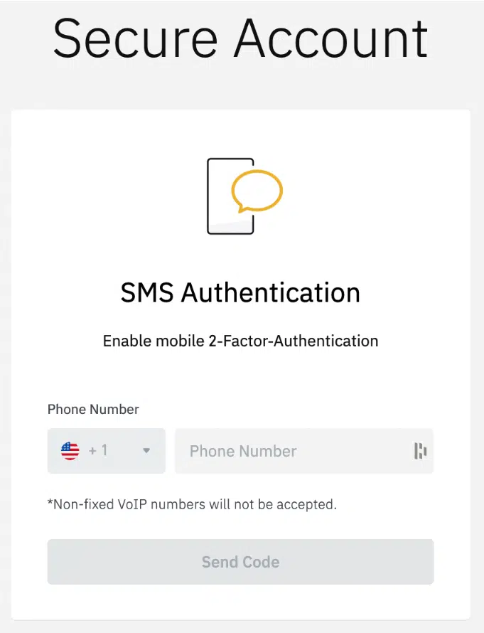 SMS authentication for cryptocurrency exchange