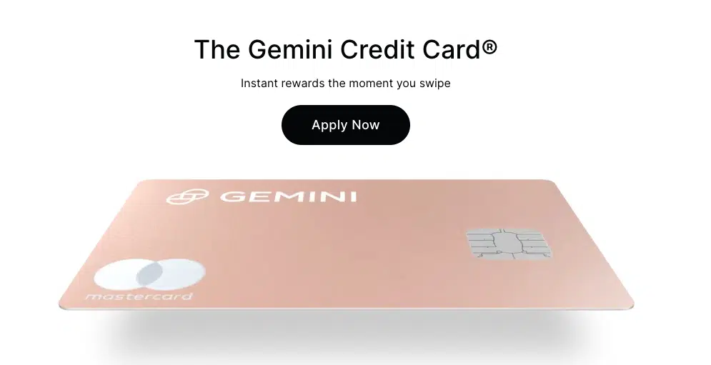 The gemini credit card