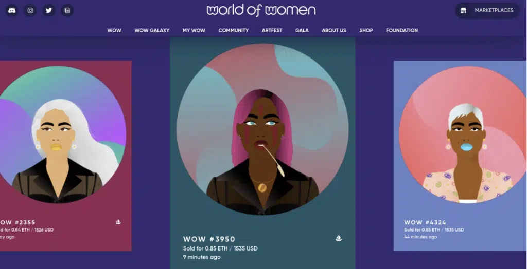 World of Women collection.