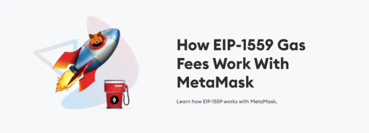 Ethereum crypto wallet: EIP-1559 feature in Metamask.