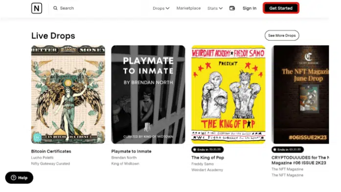 Create account and start collecting exclusive NFT drops.