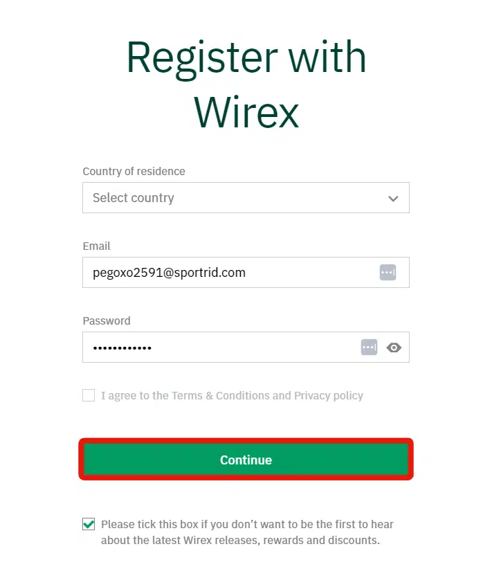 Step 2: Fill in the details