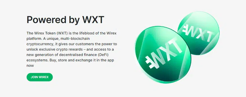 Wirex token WXT.