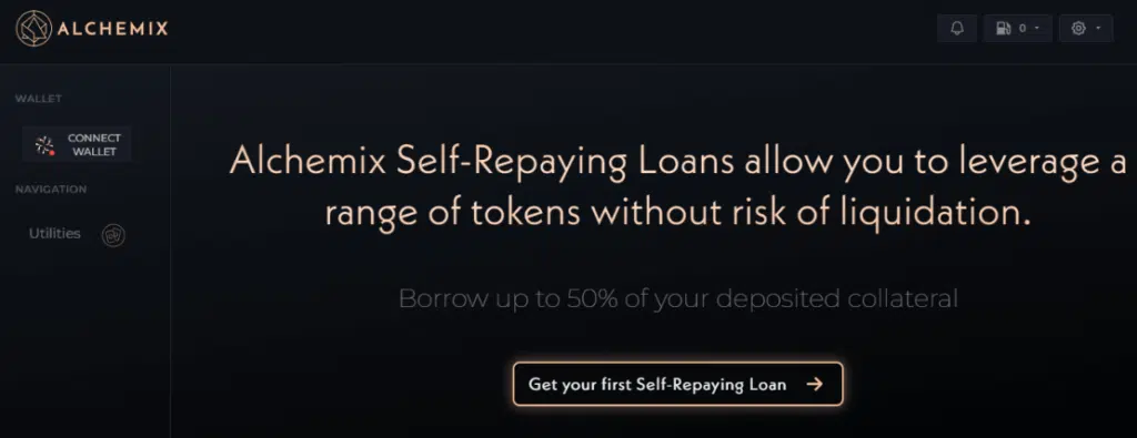 Alchemix self repaying loans
