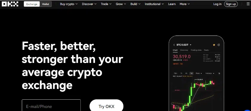 OKX crypto wallet.