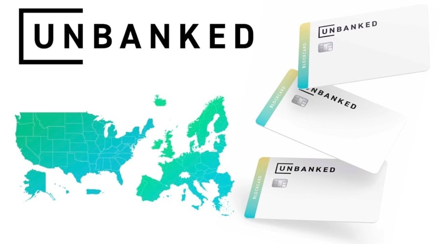 BlockCard Visa debit card.