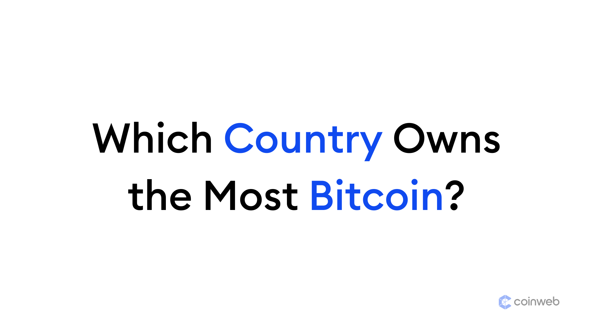 which country owns the most bitcoin