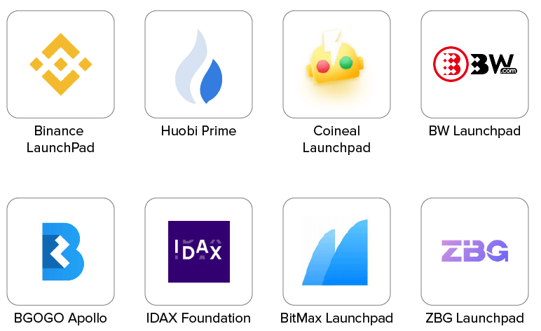 Initial exchange offerings (IEO) launchpad for promising projects.