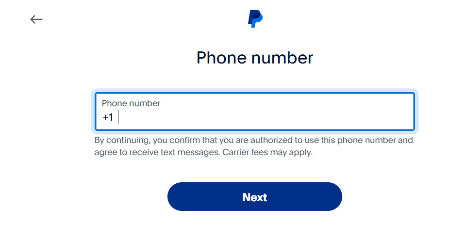 Enter your phone number.