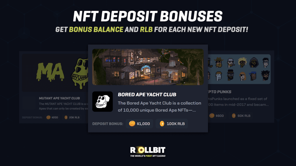 NFT bonuses.