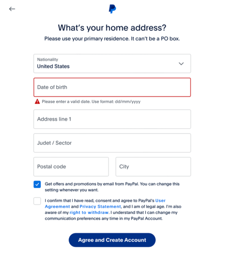 Enter your ID details.