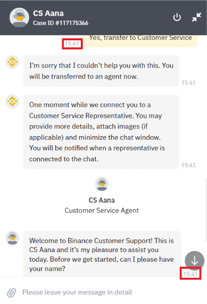 Binance’s Customer Support