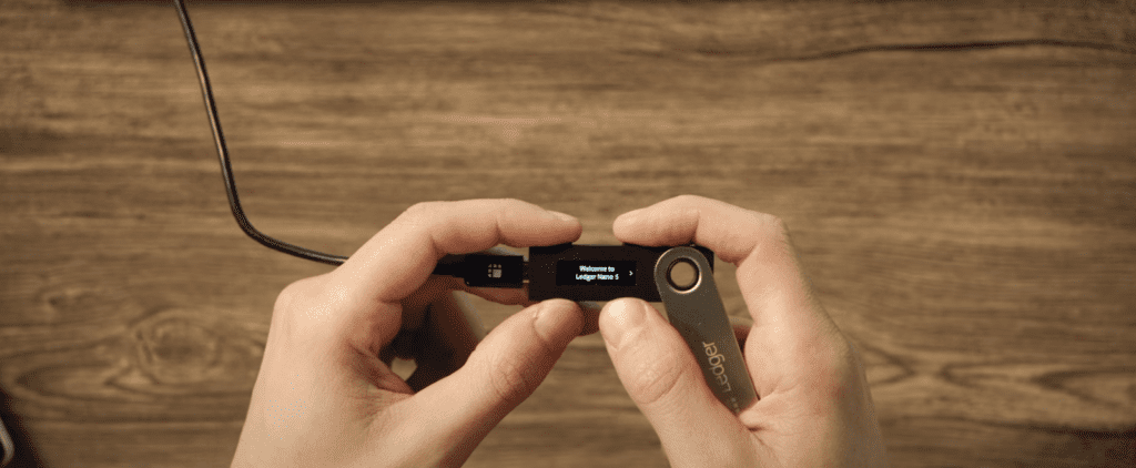 connecting ledger nano s first time