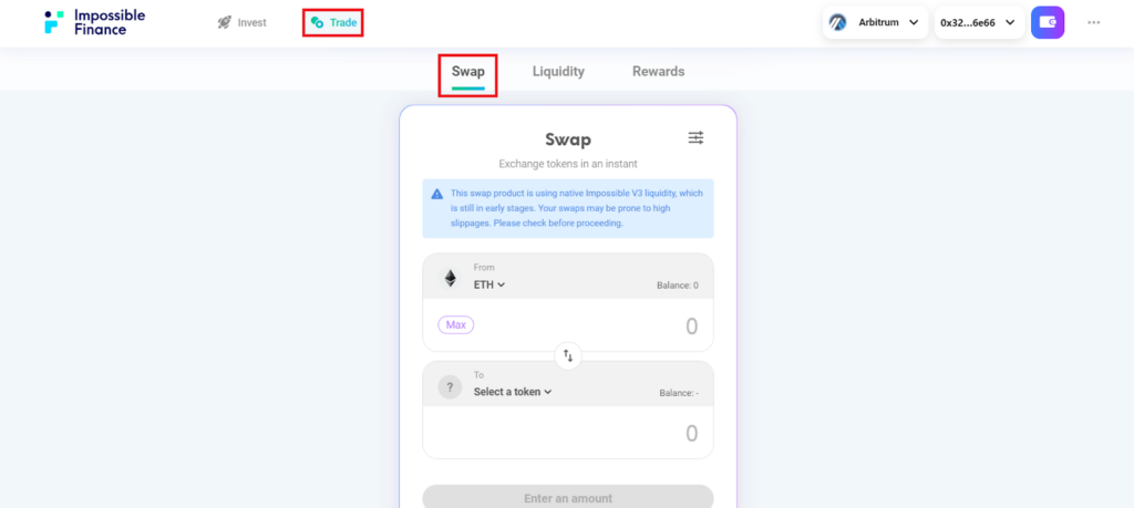 Swap on Impossible Finance