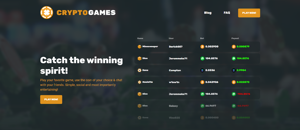 cryptogames homepage