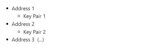 example of classic, non-deterministic wallet