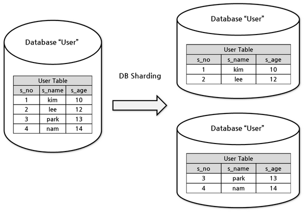 Database sharding example