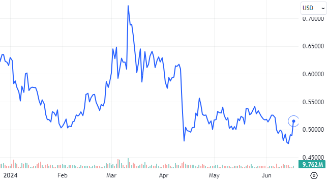 XRP 2024 Price Chart