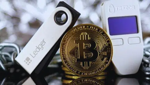 Cold walleten, Ledger Nano og Trezor-lommebøkene godtar begge Bitcoin.