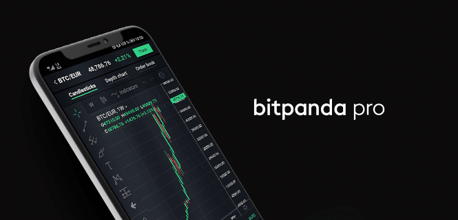Bitpanda Pro for profesjonelt kjøp og salg av krypto.